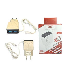 CARREGADOR BETAVOX RAPIDO TIPO V8 2 USB  BX207